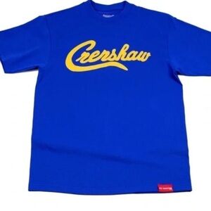 The Marathon Clothing NWT S ROYAL Blue Yellow CRENSHAW Pacsun Tee